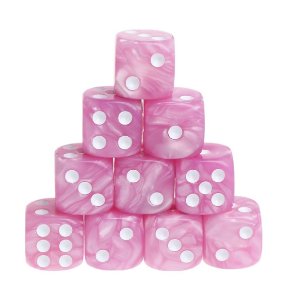 10 st set akryl polyedriska tärningar för trpg brädspel Au20 19 Dropship Black