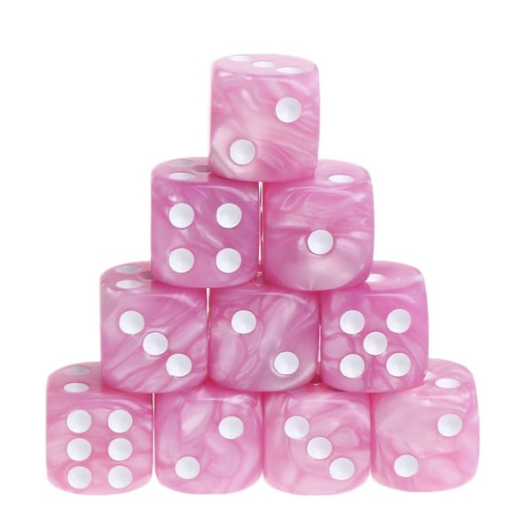 10 st set akryl polyedriska tärningar för trpg brädspel Au20 19 Dropship Red