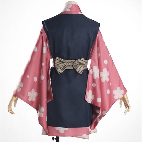 Demon Slayer Kimetsu No Yaiba Makomo Full Set Cosplay Kostym Uniform Festdräkt Anime Kimono Halloween Carnival 2023 Ny