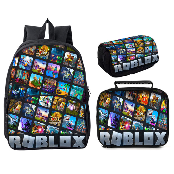 Roblox 3-delad Roblox 16" rund väska Style 14