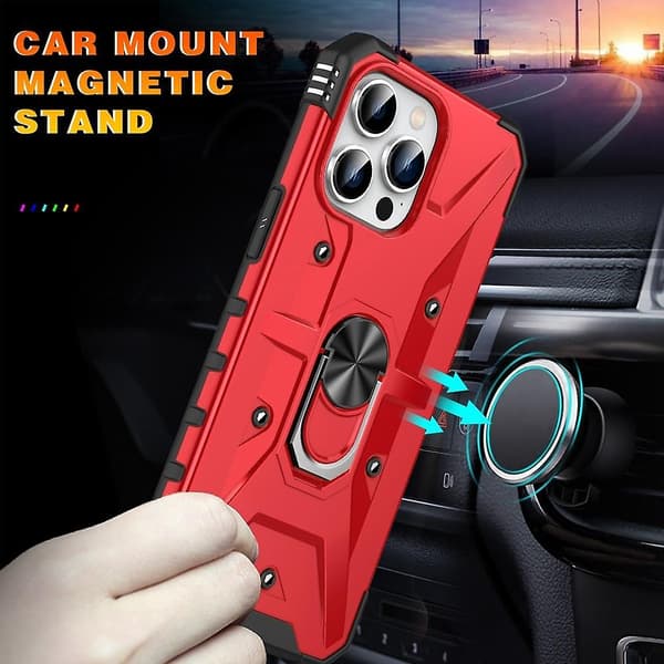Ringhållare Phone case För iPhone 15 Pro Red