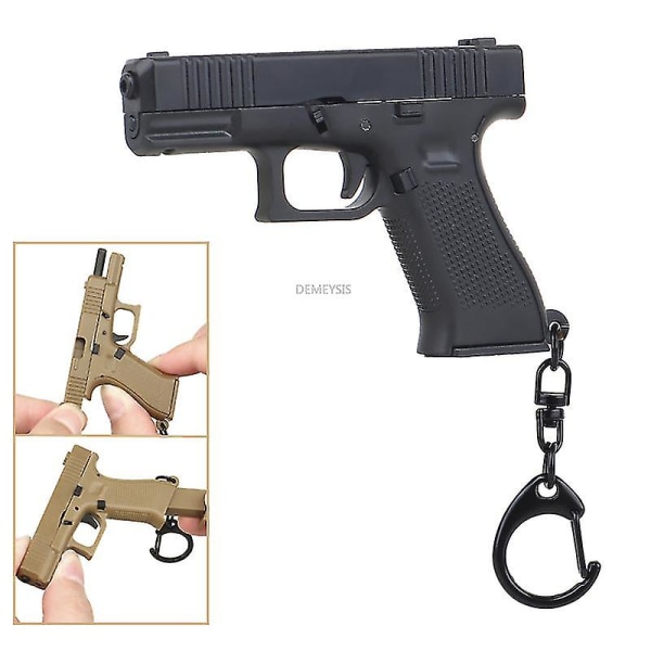 G45 Gun Nyckelring Lätt Tactical Gun Avtagbar nyckelring tan