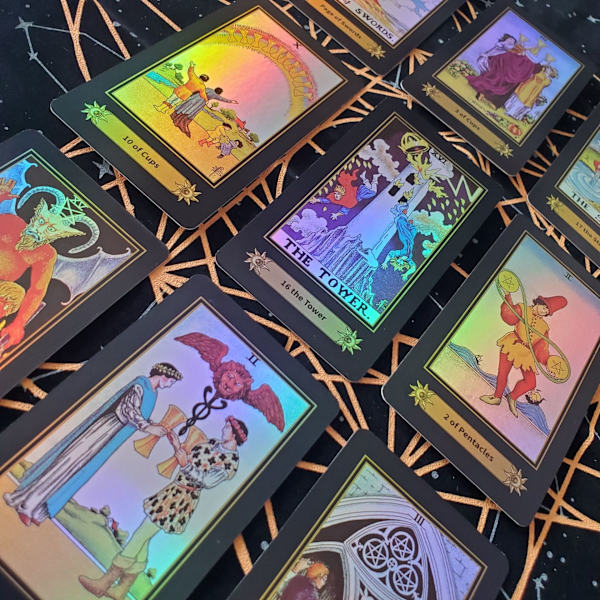 Klassisk liten ryttare Engelsk 12×7 Tower of flashcards Oracle Tarot Card cards Divination Cards