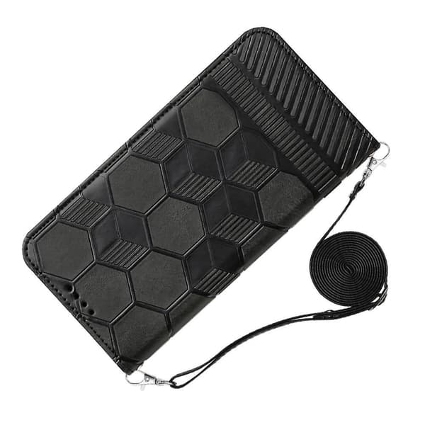 Crossbody PU- phone case för iPhone 15 Plus Black