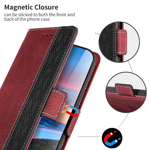 RFID- phone case för iPhone 15 Red