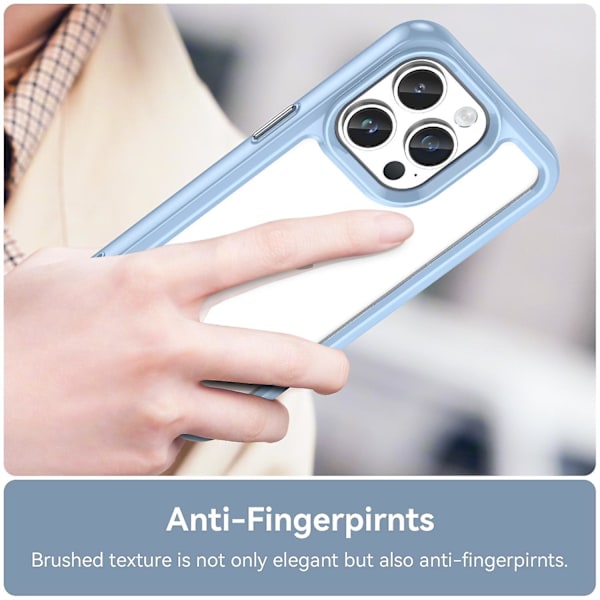 Akryl + TPU phone case för iPhone 15 Pro Blue