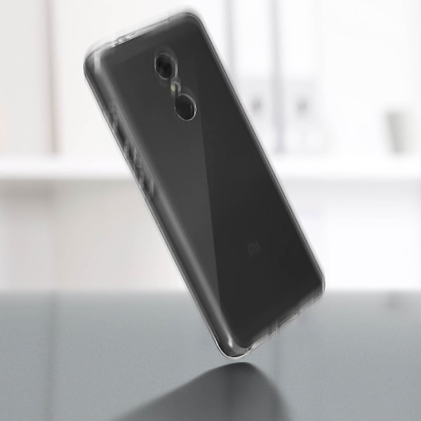 360 Case till Xiaomi Redmi 5 Flexibel fram och stel bak - genomskinlig Transparent none