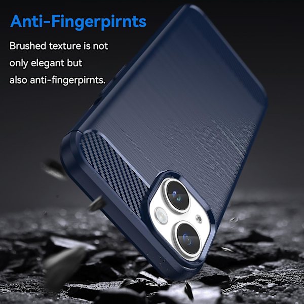 TPU phone case för iPhone 15 Plus Blue