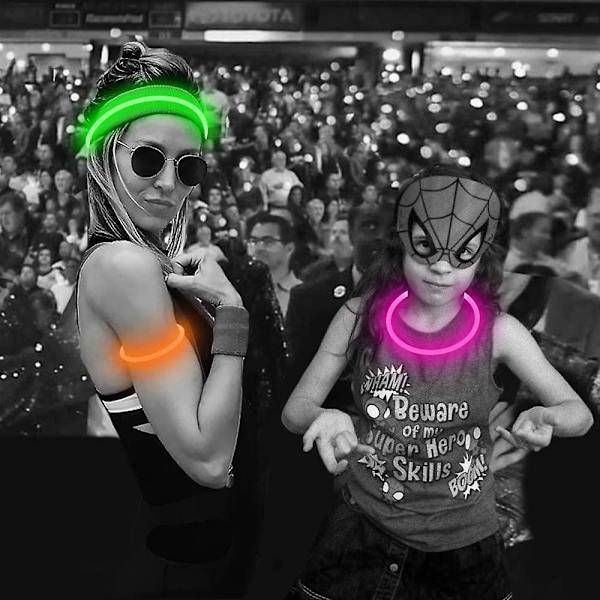 USB uppladdningsbart led-halsband Upplyst säkerhetsarmband Glödande halsband Glow In The Dark Super Bright null none