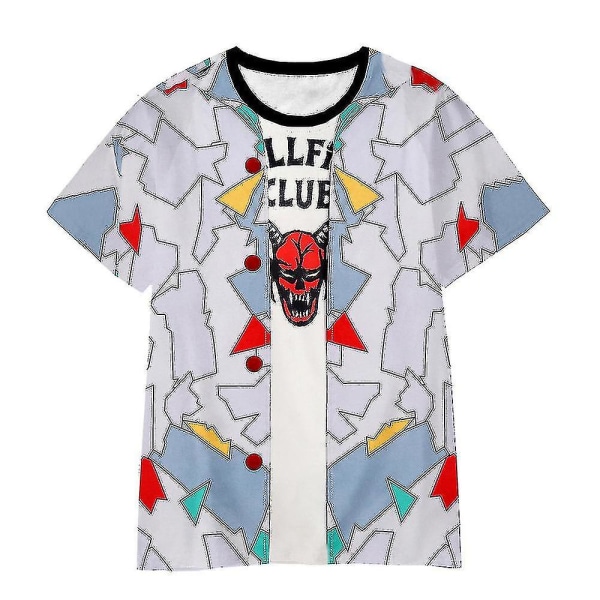 Stranger Things Säsong 4 Hellfire Club Dustin Barnskjortor Kortärmade T-shirts för barn Fans Presenter 9-10Years