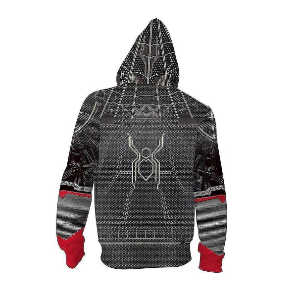 Vuxna 3d- printed Spider-man sweatshirts Toppar Jacka Kappa Huvtröja Kostym A17