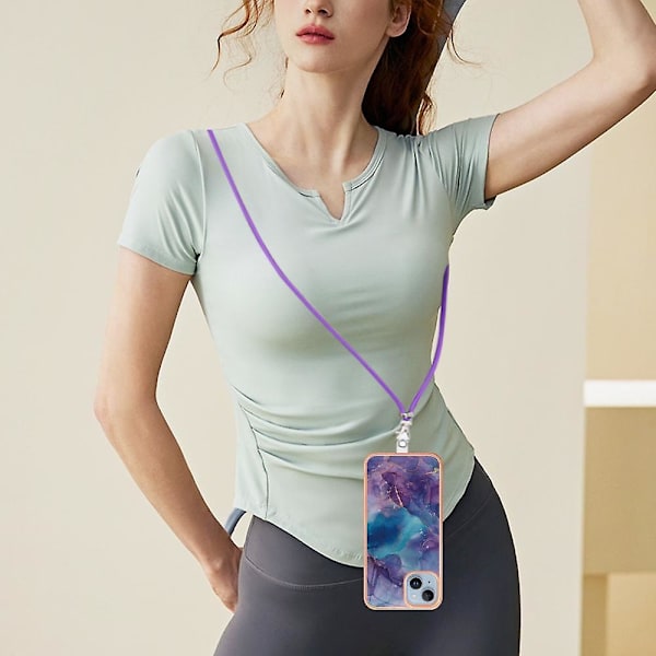 IMD TPU- case för iPhone 15 Plus Purple