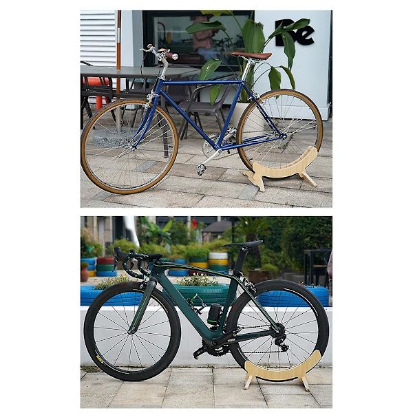 Cykelparkeringsställ Display Träställ Parkeringsställ för landsvägscykelparkering Lämplig Justerbar med flera spår Wood none