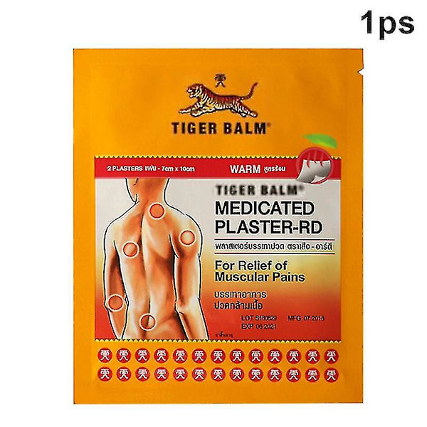 Tigerbalsam Gips Lindring Smärta För Kvinnor Män Effektiv Varm Eller Cool Hög kvalitet 1ps Large Red