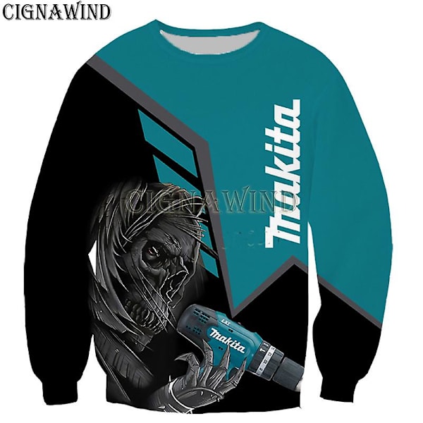New Arrival Hoodie Herr/kvinnor Makita 3d Print Luvtröjor Sweatshirts Casual Harajuku Style Streetwear Toppar XXXL 02