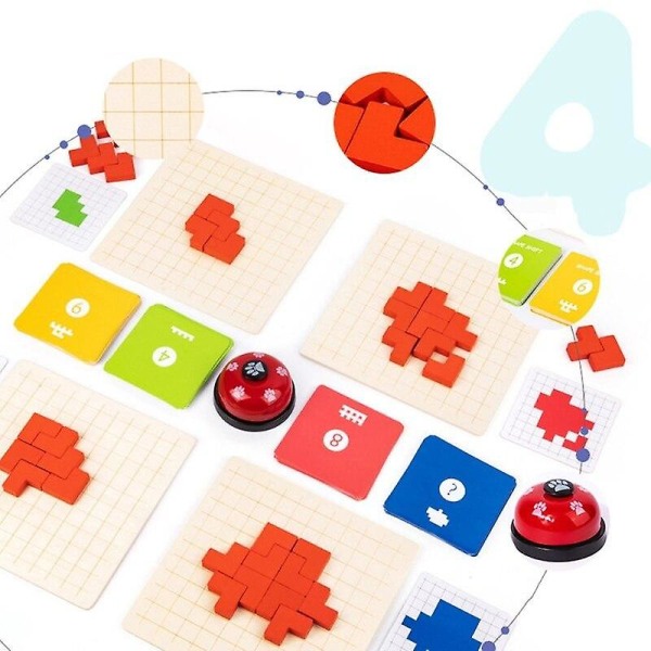 Brain Developmental Toy Puzzle Early Learning Upptaget brädspel A2UB|Pussel null none