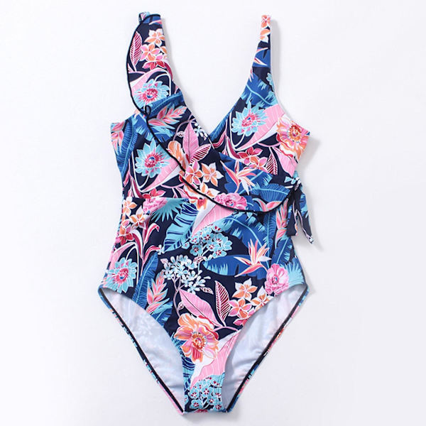 Dambaddräkter Baddräkt i ett stycke Dam Damer Dambadkläder Sexiga baddräkt Baddräkter för kvinnor Strandkläder Baddräkter Blue XXL
