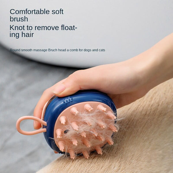 Husdjur bad massage borste grön