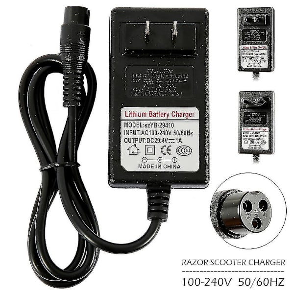 Skoterladdare, 24v, 3,3 fot power för rakhyvel E100 E125 E150 E175 E200 E300 E500 null none