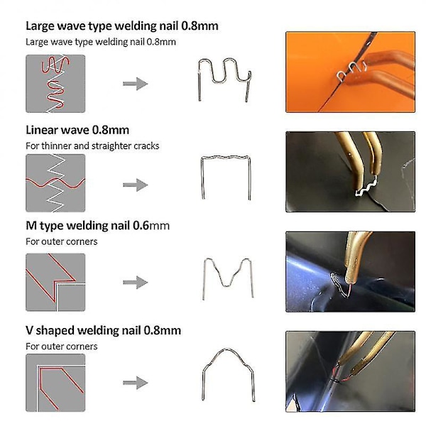 600/1200/3000 st heta häftklammer för plastsvetsreparation varmsvetsning 100pcs 01 none