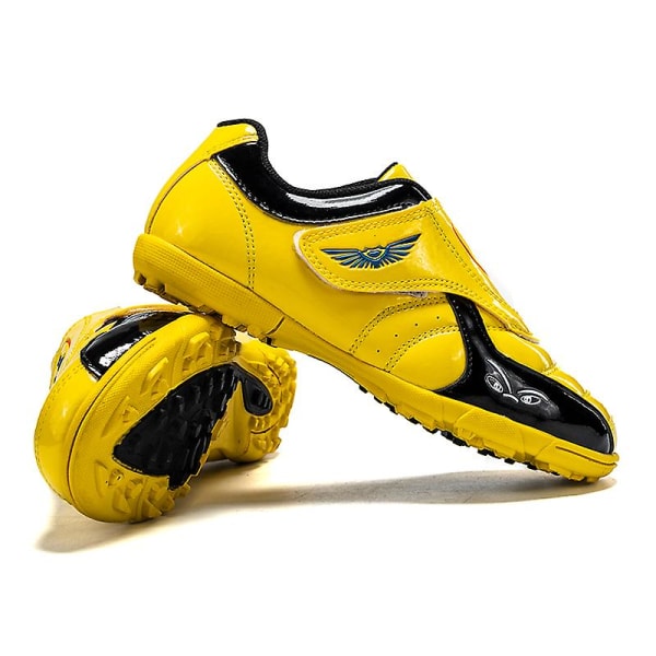 Fotbollsskor för barn Pojkar Flickor Fotbollsskor Grästräning Sport Skor Sneakers Yj22030 Yellow 32