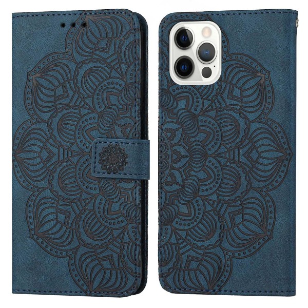 Mandala präglat case till iPhone 15 Pro Max Black