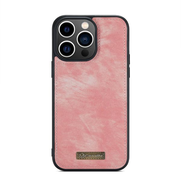 CaseMe 008 PU case för iPhone 15 Pro Pink