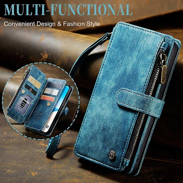 Multifunktionellt case för iPhone 15 Plus Blue