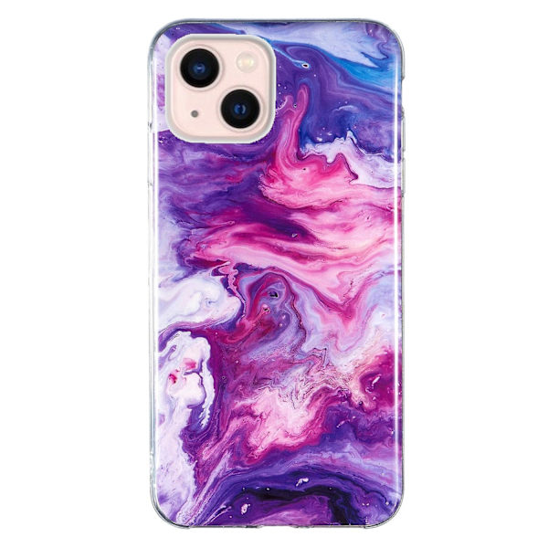 Marble TPU phone case för iPhone 15 Plus Red