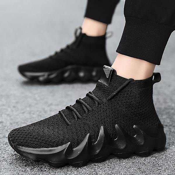 Sneakers för kvinnor Halkfria Coconut Skor Löparskor L450 Black 44