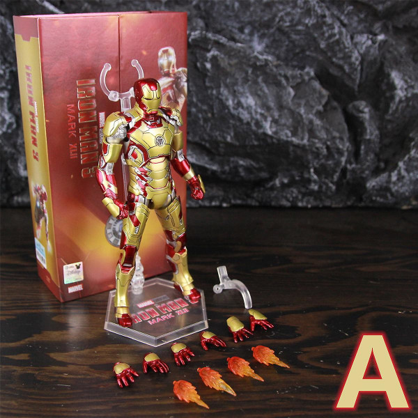 Zd Toys Marvel Iron Man Mk1 Mk2 Mk3 Mk4 Mk5 Mk6 Mk7 Mk42 Mk43 7&quot; Film Actionfigur Iron-man Mark 1 2 3 4 5 6 7 42 43 Legends C MK42 A - Boxed