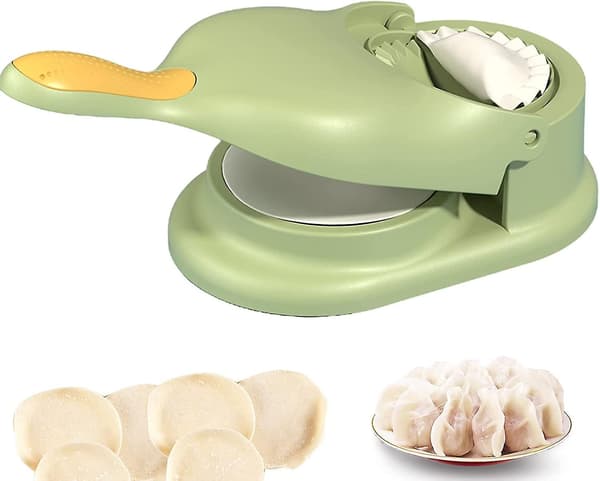 Dumpling Maker 2-i-1 Dumpling Mould, Dumpling Hud Form Manuell degpress, snabb Dumpling Maker Verktyg för hem, kök Blue