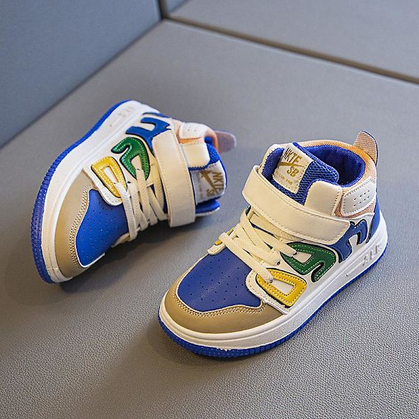 Barn Sneakers Andas Pojkar Flickor Skateboard Skor Löparskor Abc-1 Blue 26