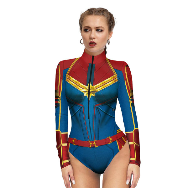 Ny Superhjälte Cosplay Sexig Spiderman Dräkt Bodysuit Halloween Carnival Party förklädnad för kvinnor B XL