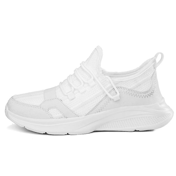 Sneakers för män Löpartennisskor Lättviktsventilerande Sport Athletic 3C2029 White 44