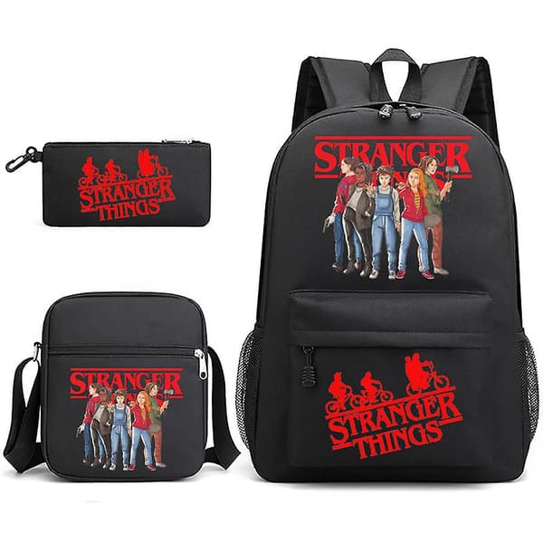 Stranger Things Ryggsäck Skolväska Stranger Things Trio-a