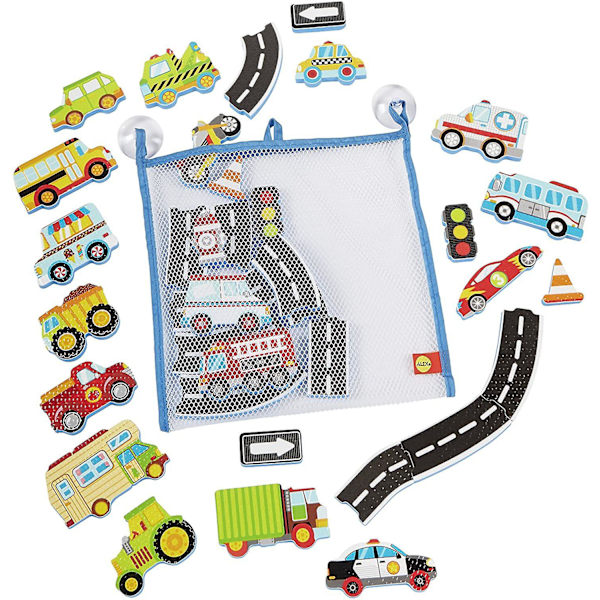 Järnvägstrafik Fordon Badleksaker Mjuk Eva Barn Baby Badrum Vattenleksaker Tidig Pedagogisk Uppsugning Badleksaker För Barn C Rail Vehicle Net Bag