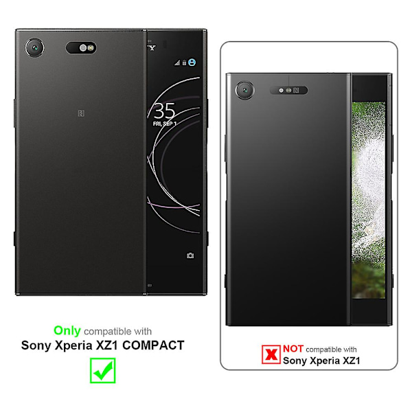 Sony Xperia XZ1 COMPACT Hülle Handy Cover TPU- case - Matt metallisk design METALLIC SILVER Xperia XZ1 COMPACT