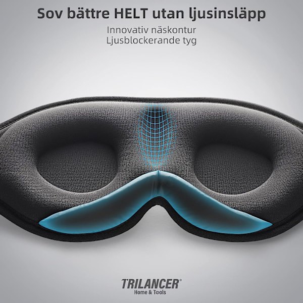 2023 Innovativ sömnmask för män och kvinnor, ljusblockerande ögonmask för sömn, tupplur, meditation, reserosa