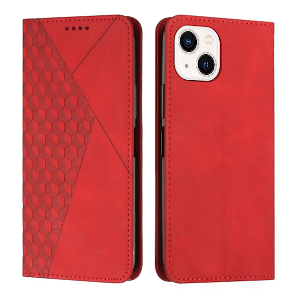 Diamond PU- case för iPhone 15 Red
