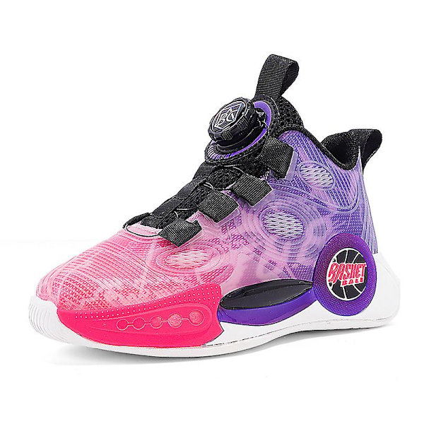 Barn Sneakers Pojkar Basketskor Halkfria Barn Sportskor 3Bzx2303 Purple 32