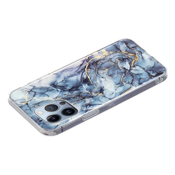 Marble TPU phone case för iPhone 15 Pro Grey