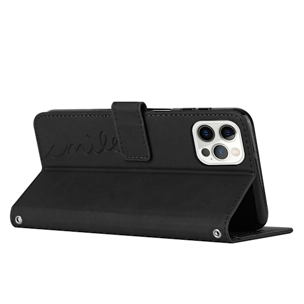 PU phone case för iPhone 15 Pro Max Black