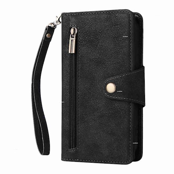 Phone case i läder för iPhone 15 Black