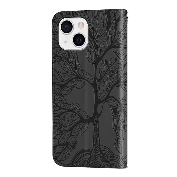 Case med reliefmönster för iPhone 15 Plus Black