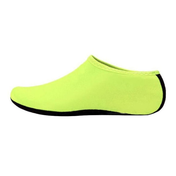 Unisex vattenskor Simning Dykstrumpor Sommar Aqua Beach Sandal Platt Sko Seaside Halkfri Sneaker Strumpor Toffel För män Kvinnor C 38-40 XL Fluorescent Green