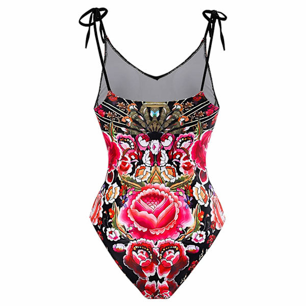 Dambaddräkt Baddräkt Dambaddräkt Baddräkt i ett stycke Bikini Baddräkt med snörning Lång kjol Chiffong Tvådelat set Tankini baddräkter för Red S