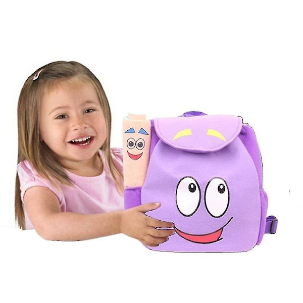 Dora Explorer Ryggsäck Rescue Bag Med Karta, för dagis leksaker Lila Julklappar null none