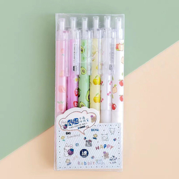 Yh-6st Pennor Kawaii Brevpapper Brevpapper Pennor Skolmaterial Brevpapper Kawaii Brevpapper Söt Brevpapper null none