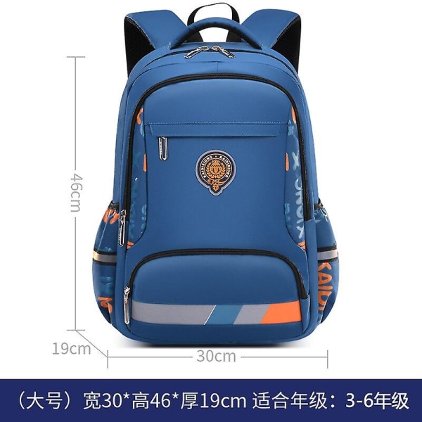 Barnryggsäck primära barn skolväskor för pojkar stor ortopedisk ryggsäck vattentät skolväska stor bokväska mochila infantil Large sky blue